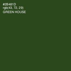 #2B481D - Green House Color Image